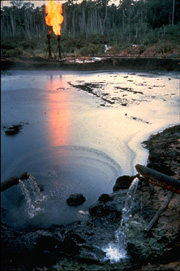 Oil production pit